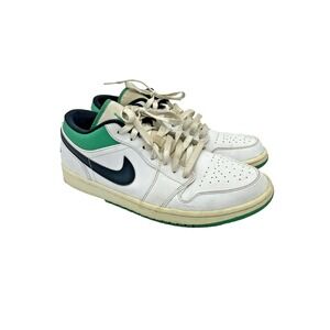 Air Jordan 1 Low White Lucky Green Size 10